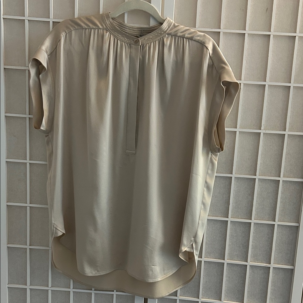 Vince Cream Silk Blouse